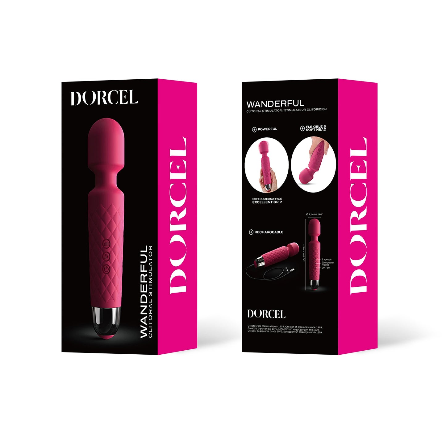 MASAJEADOR WANDERFUL USB MAGENTA