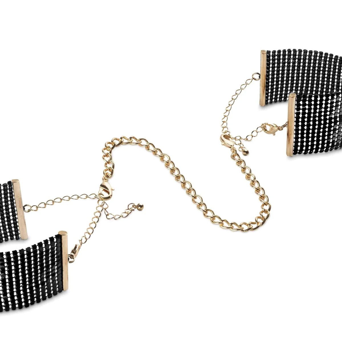 Desir Métallique -Pulseras,Esposas de malla metálica plateada,dorada,negras