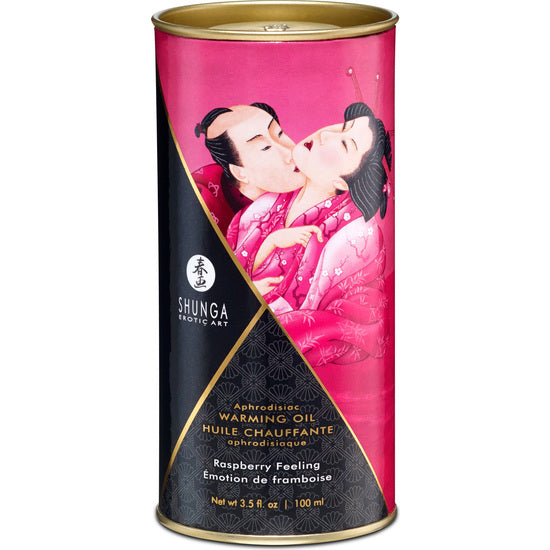 SHUNGA ACEITE SENSACIÓN EFECTO CALOR FRAMBUESA 100 ML