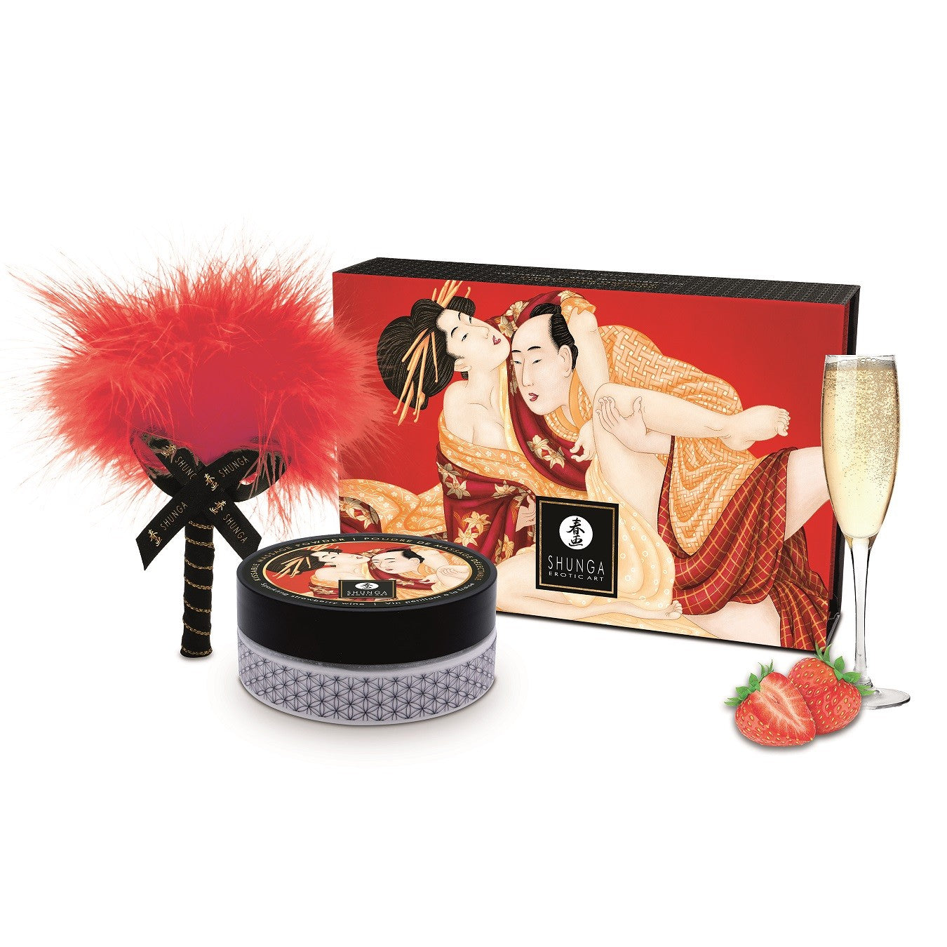 SHUNGA POLVOS CORPORALES 75 GR. FRESAS CHAMPAGNE