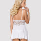 BABYDOLL & THONG WHITE