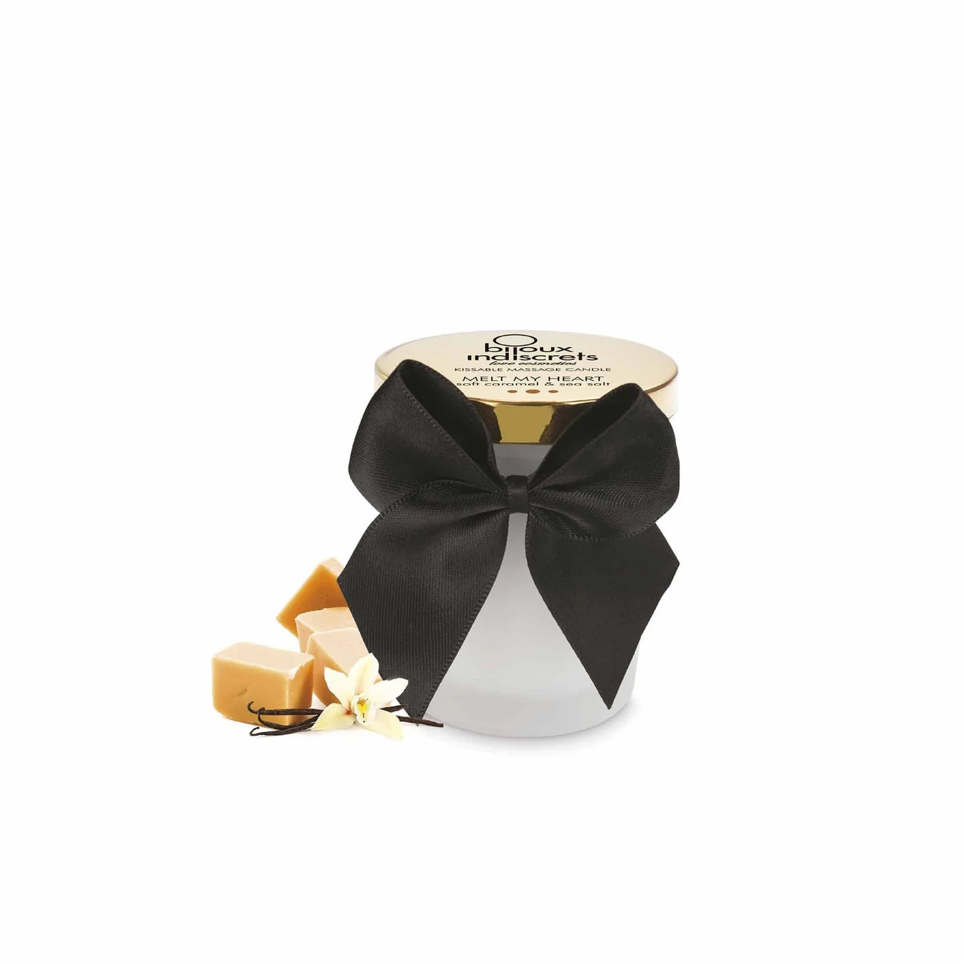 Vela de masaje besable · Caramelo y sal