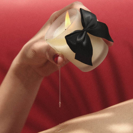 Vela de masaje besable · Caramelo y sal