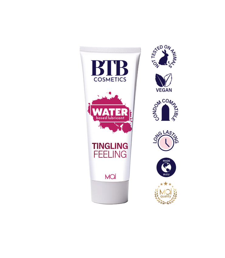 BTB LUBRICANTE BASE AGUA TINGLING EFFECT 100 ML