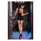 BABYDOLL CON TANGA AZUL-NEGRO