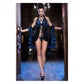 BABYDOLL CON TANGA AZUL-NEGRO